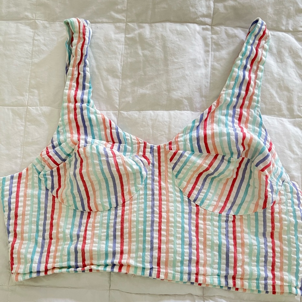 Striped crop top